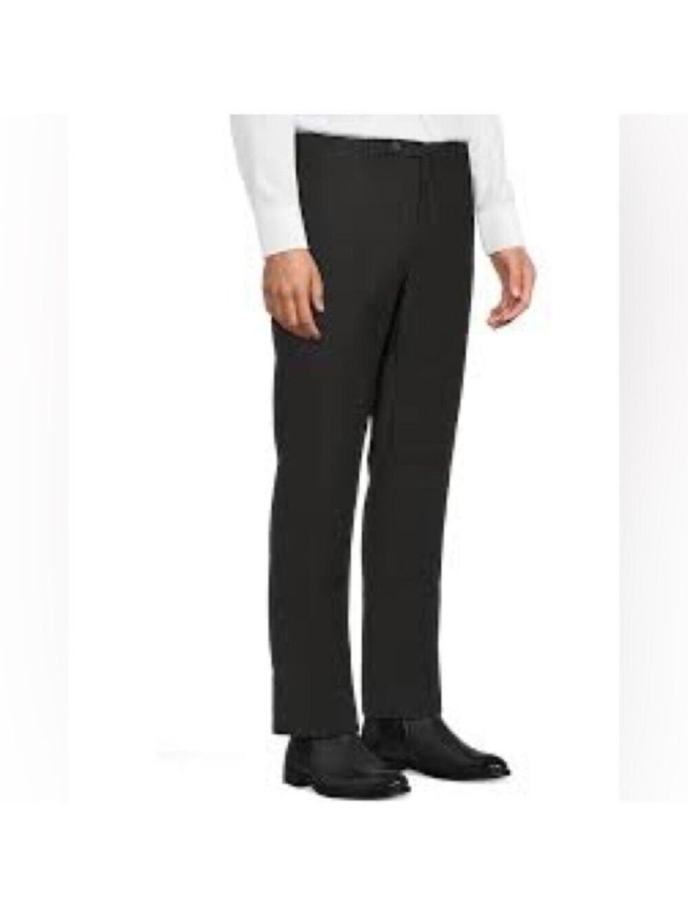 Calvin Klein Men's Straight Fit  Black Dress Pants 32X30